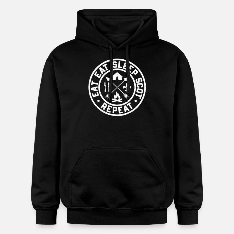 Scout Guide Scout Camping - Sweat à capuche Softstyle® Gildan Unisexe - noir