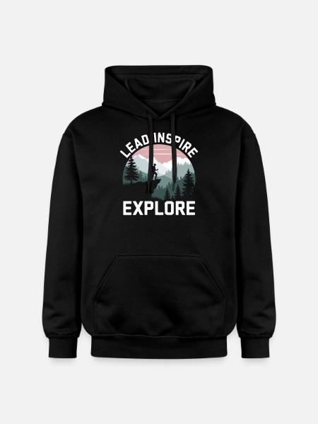 Scout Guide Scout Camping - Gildan Unisex Softstyle® Midweight Hoodie - black