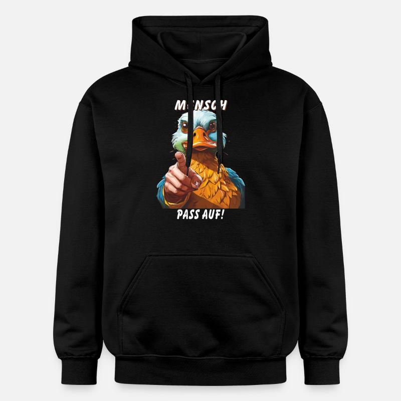 MEC, ATTENTION ! - Sweat à capuche Softstyle® Gildan Unisexe - noir