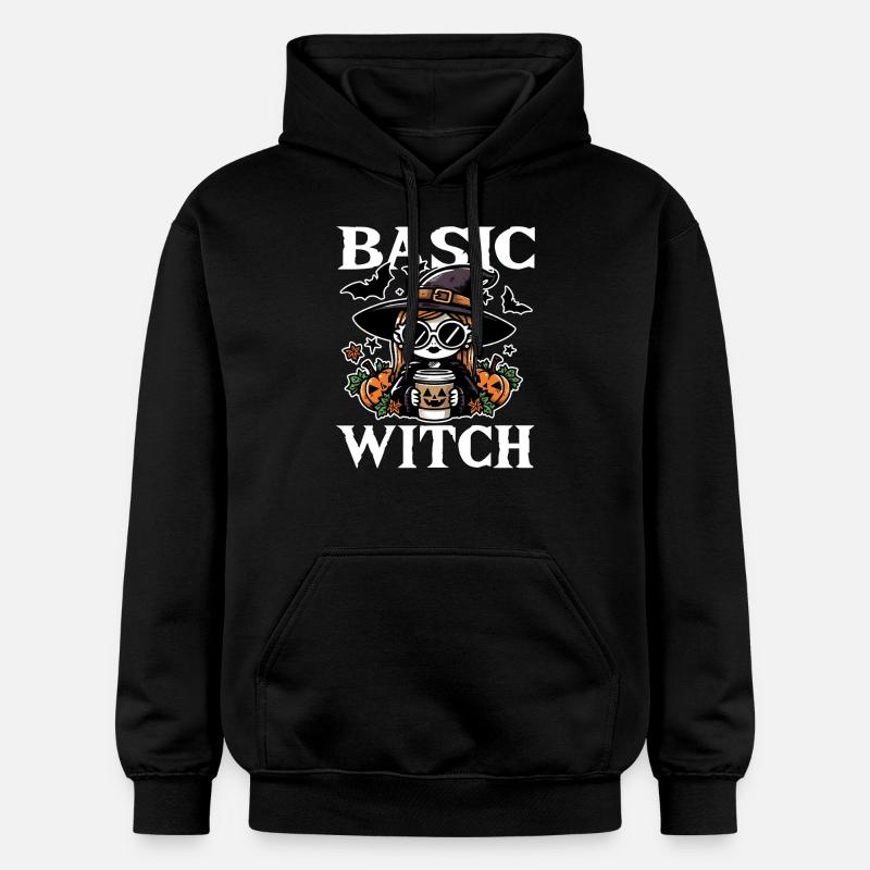 BASIC HEXE - HALLOWEEN GESCHENK - Gildan Unisex Softstyle® Midweight Hoodie - Schwarz