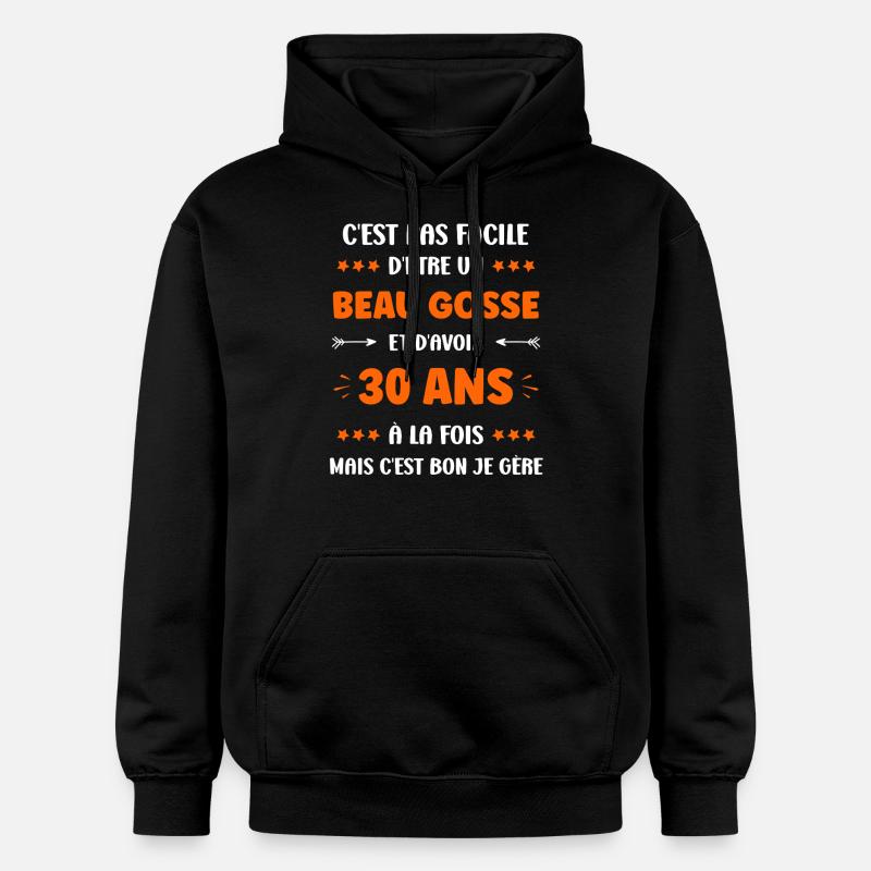 30 ANS - Sweat à capuche Softstyle® Gildan Unisexe - noir