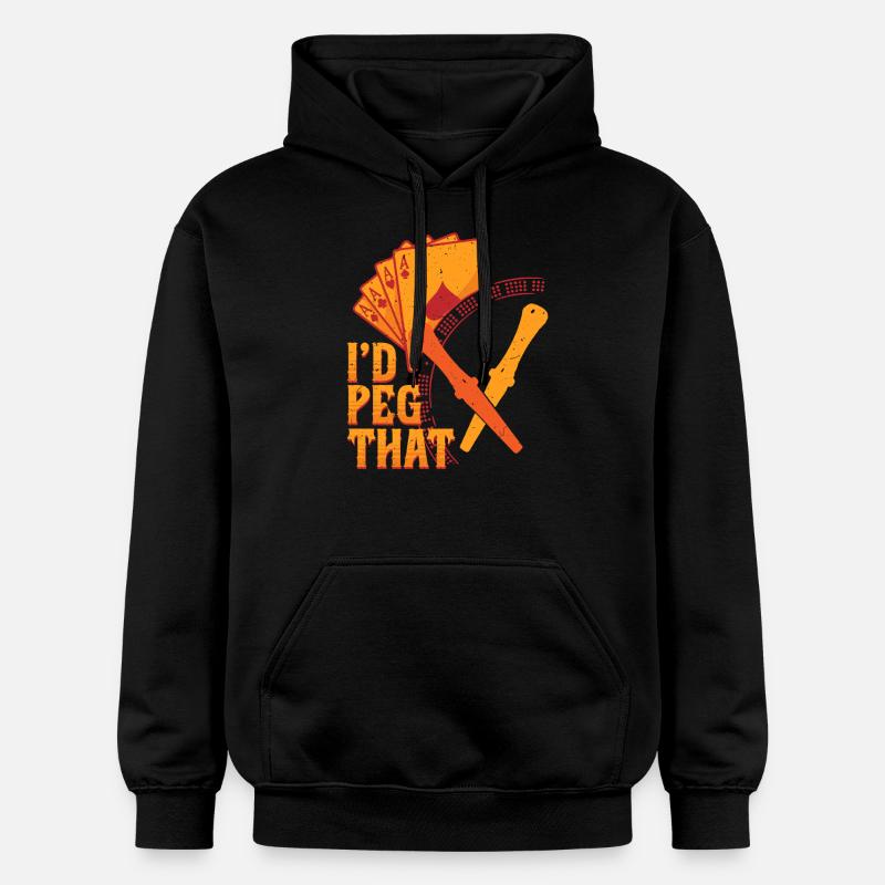 Cribbage, je fixerais ça - Sweat à capuche Softstyle® Gildan Unisexe - noir