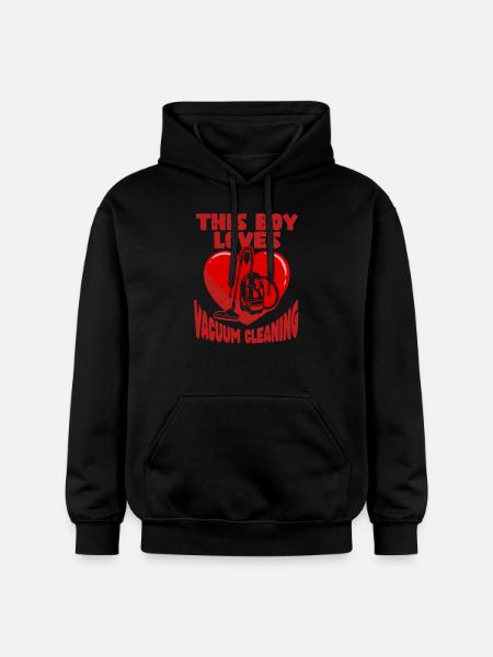 Vacuuming Household Housekeeper - Gildan Unisex Softstyle® Midweight Hoodie - black