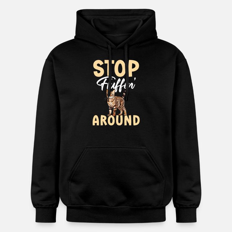 Stop Fluffin' à - Sweat à capuche Softstyle® Gildan Unisexe - noir