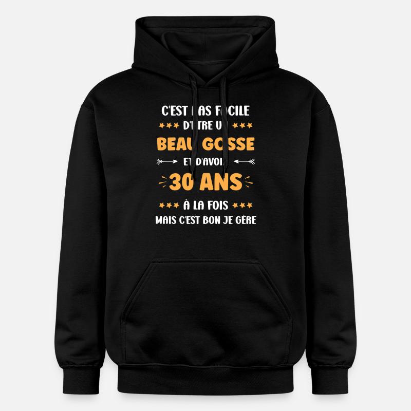 30 ANS - Sweat à capuche Softstyle® Gildan Unisexe - noir