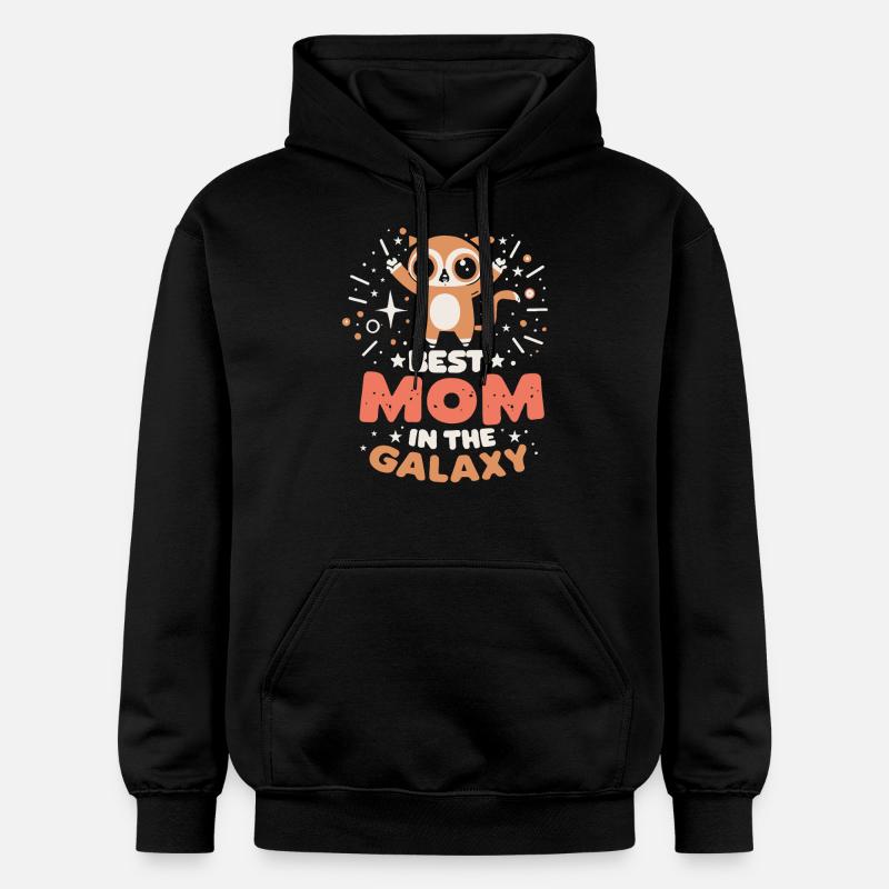 Meilleure maman de Galaxy - Sweat à capuche Softstyle® Gildan Unisexe - noir