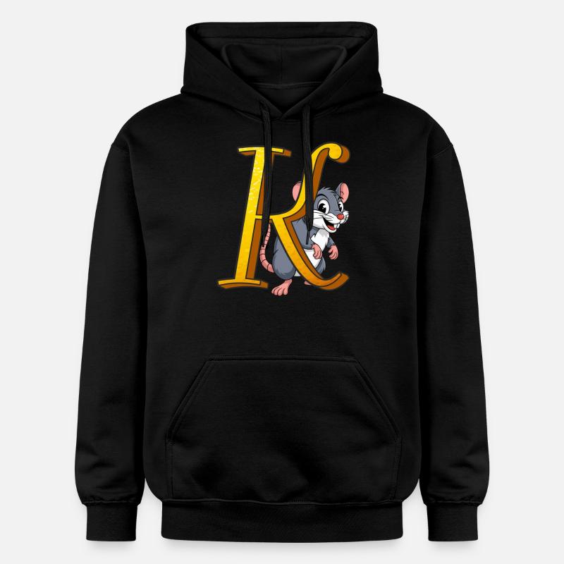 LETTRE K - Sweat à capuche Softstyle® Gildan Unisexe - noir