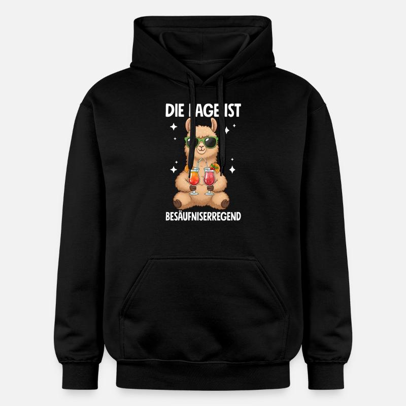 La situation est l’ivresse - Sweat à capuche Softstyle® Gildan Unisexe - noir