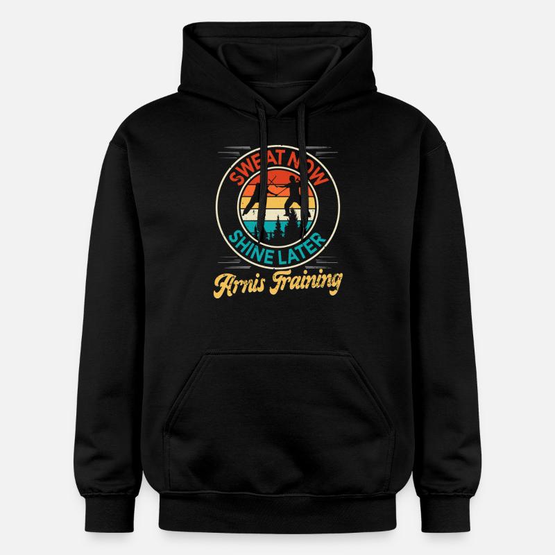 Escrima Arnis Martial Arts - Gildan Unisex Softstyle® Midweight Hoodie - black