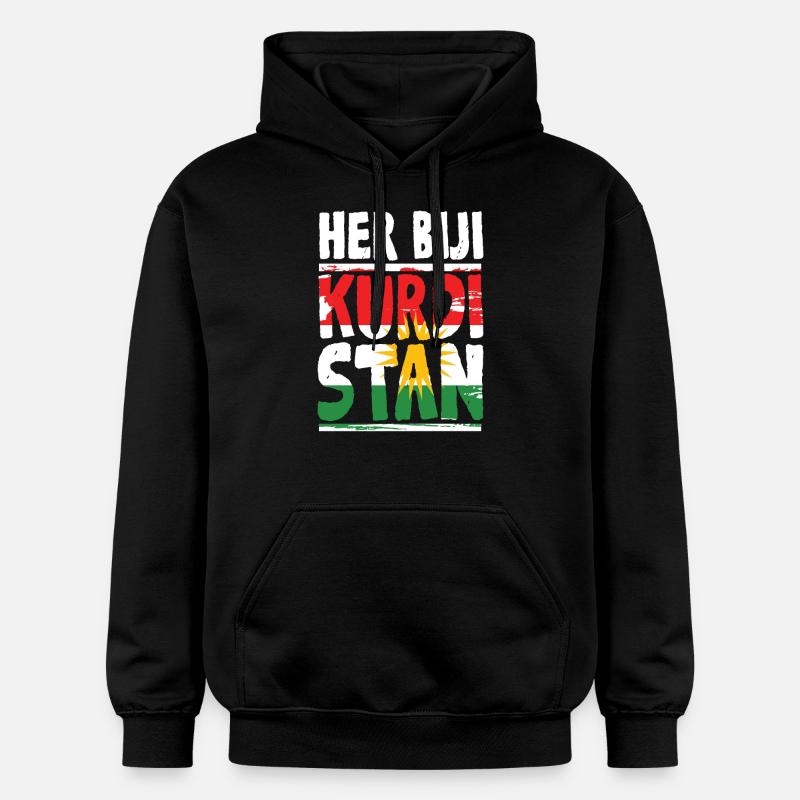 M. Biji Kurdistan Kurdes - Sweat à capuche Softstyle® Gildan Unisexe - noir