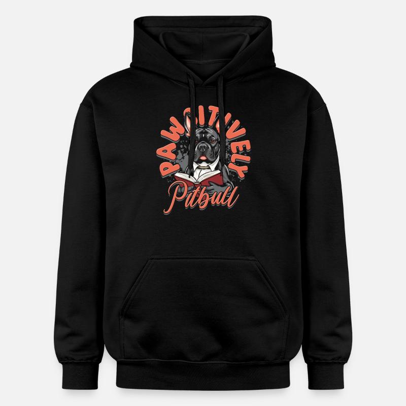 Pitbull Pitbulls Pattsitive Pitbull - Sweat à capuche Softstyle® Gildan Unisexe - noir