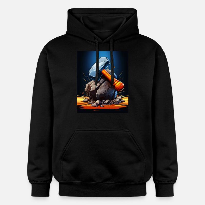 VATHOR HAMMER - Sweat à capuche Softstyle® Gildan Unisexe - noir