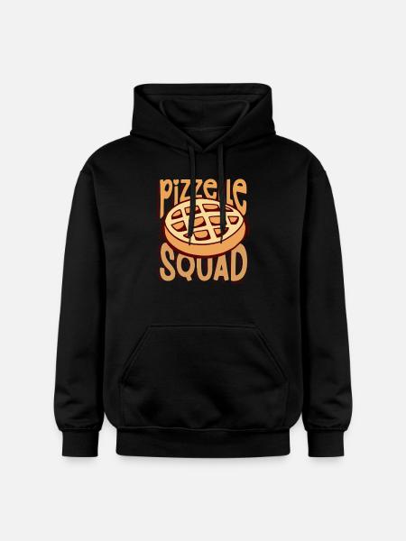 Biscuit gaufré Pizzelle Squad - Sweat à capuche Softstyle® Gildan Unisexe - noir