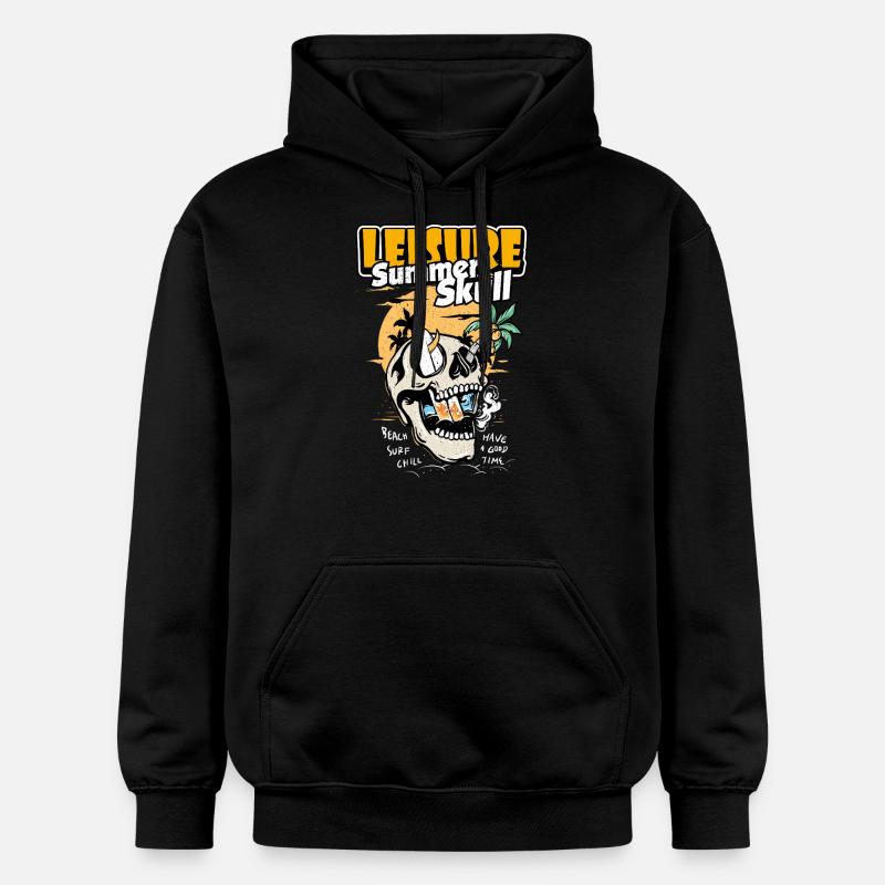 Loisirs Crâne d’été - Sweat à capuche Softstyle® Gildan Unisexe - noir
