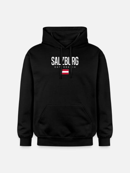 Salzburg, Austria - Gildan Unisex Softstyle® Midweight Hoodie - black