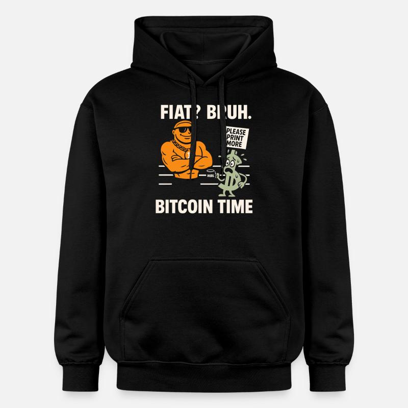 Le bitcoin - Sweat à capuche Softstyle® Gildan Unisexe - noir