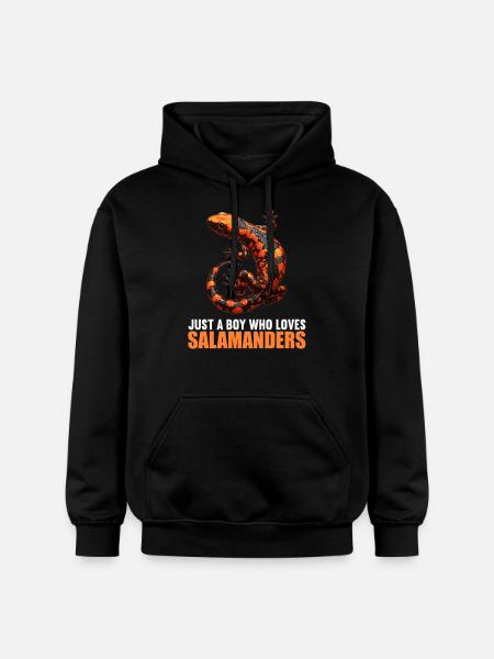Salamanders Salamander - Gildan Unisex Softstyle® Midweight Hoodie - black