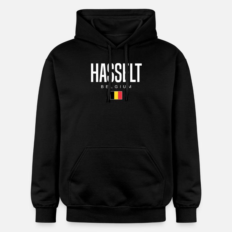Hasselt, Belgique - Sweat à capuche Softstyle® Gildan Unisexe - noir