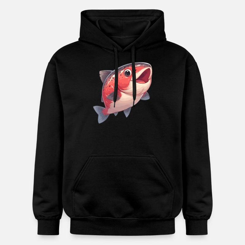 Saumon Saumon - Sweat à capuche Softstyle® Gildan Unisexe - noir
