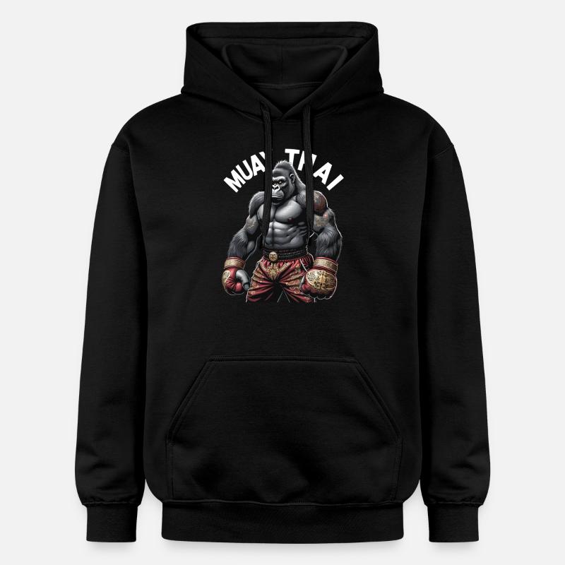 Boxe Muay Thai - Sweat à capuche Softstyle® Gildan Unisexe - noir
