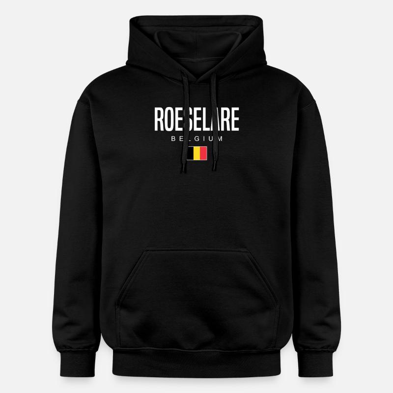 Roulers, Belgique - Sweat à capuche Softstyle® Gildan Unisexe - noir