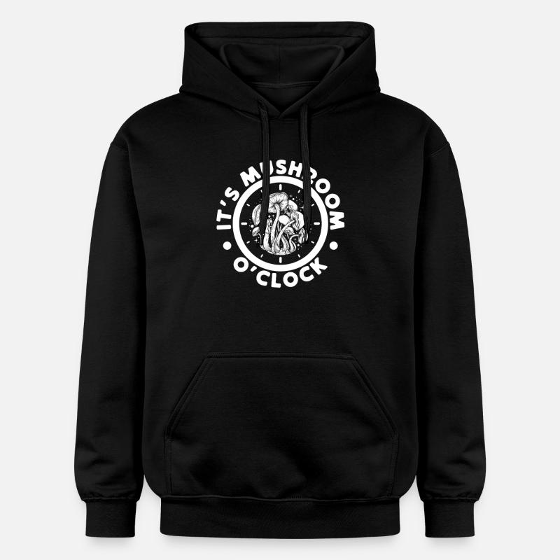 Morilles Champignon O ́Clock - Sweat à capuche Softstyle® Gildan Unisexe - noir