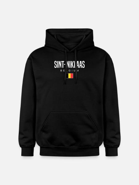 Sint-Niklaas, Belgium - Gildan Unisex Softstyle® Midweight Hoodie - black