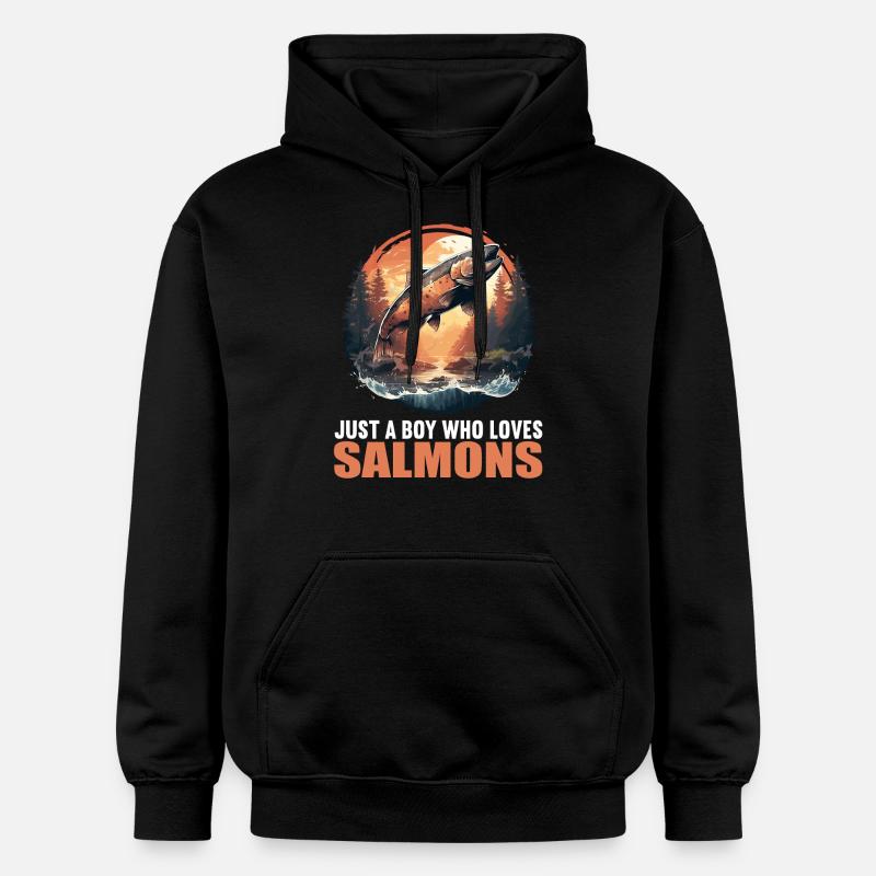 Saumon Saumon - Sweat à capuche Softstyle® Gildan Unisexe - noir