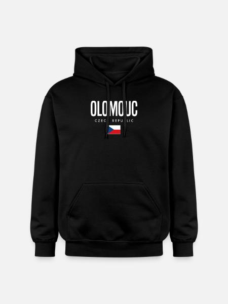 Olomouc, République tchèque - Sweat à capuche Softstyle® Gildan Unisexe - noir