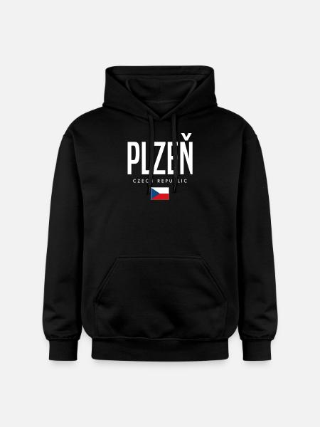 Pilsen Tschechien - Gildan Unisex Softstyle® Midweight Hoodie - Schwarz