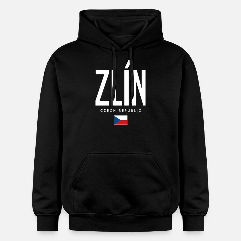 Zlin, République tchèque - Sweat à capuche Softstyle® Gildan Unisexe - noir