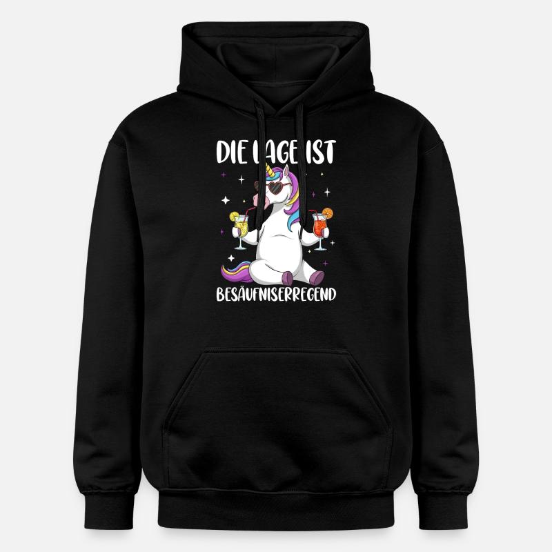 La situation est l’ivresse - Sweat à capuche Softstyle® Gildan Unisexe - noir