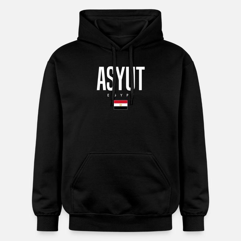 Assiout, Égypte - Sweat à capuche Softstyle® Gildan Unisexe - noir