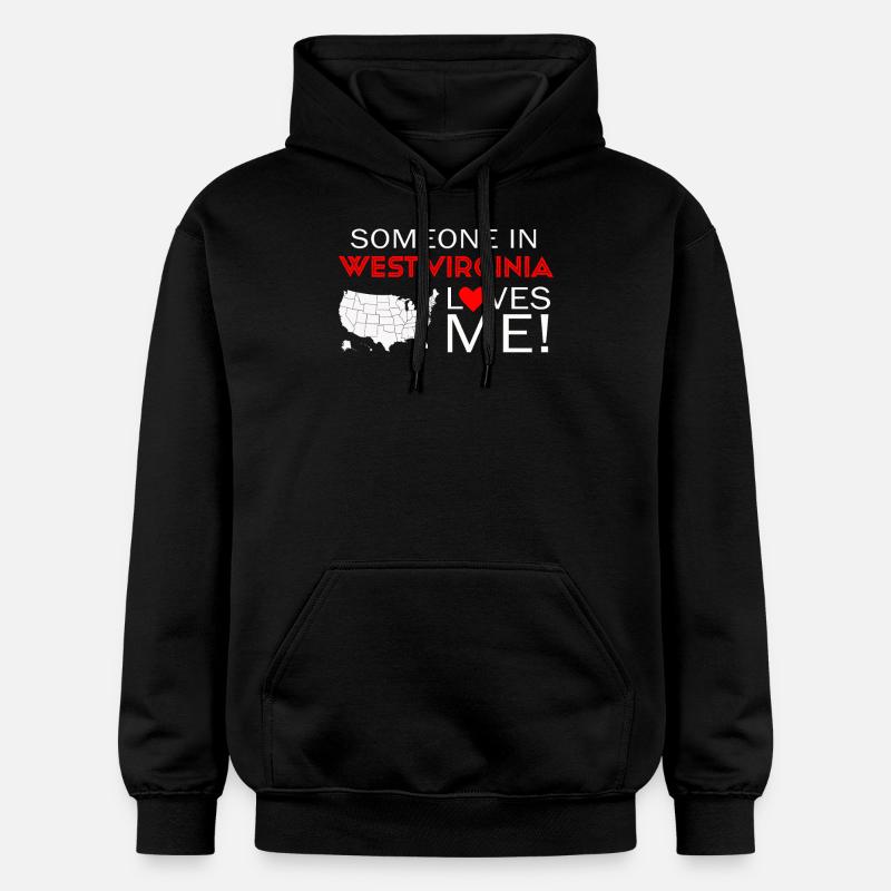 Quelqu’un en Virginie-Occidentale m’aime - Sweat à capuche Softstyle® Gildan Unisexe - noir