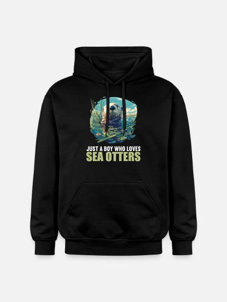 Seeotter - Gildan Unisex Softstyle® Midweight Hoodie - Schwarz