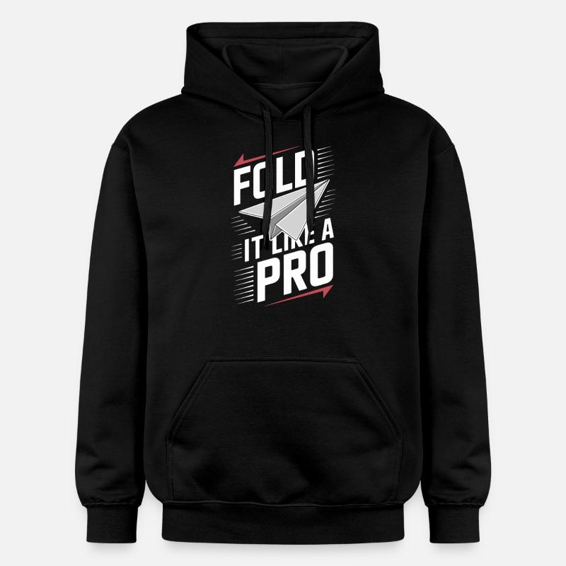 Papierflugzeugbauer Diy Folding Experte Creative - Gildan Unisex Softstyle® Midweight Hoodie - Schwarz