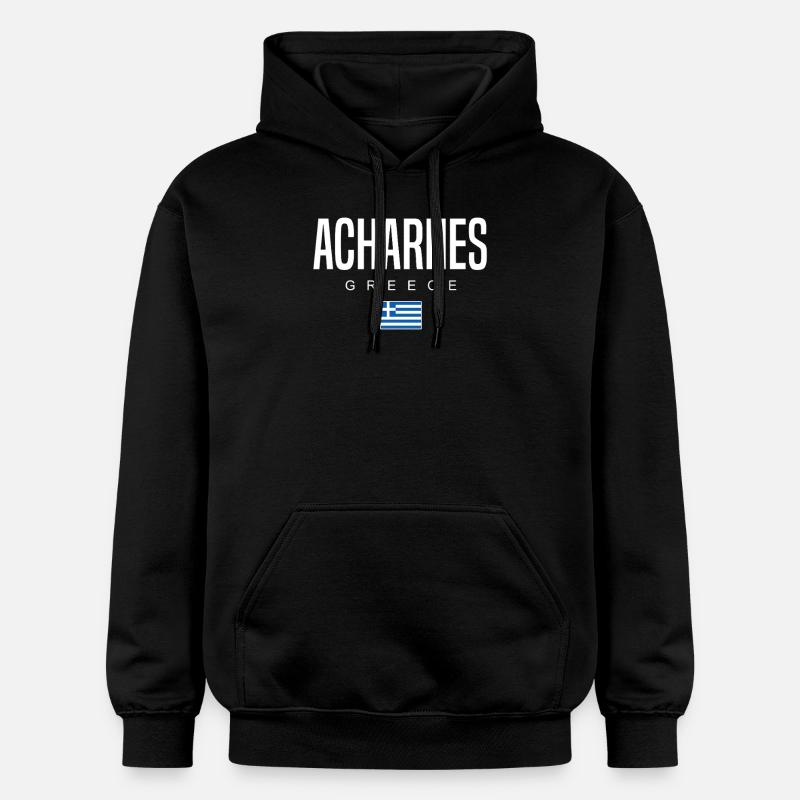 Acharnes, Grèce - Sweat à capuche Softstyle® Gildan Unisexe - noir