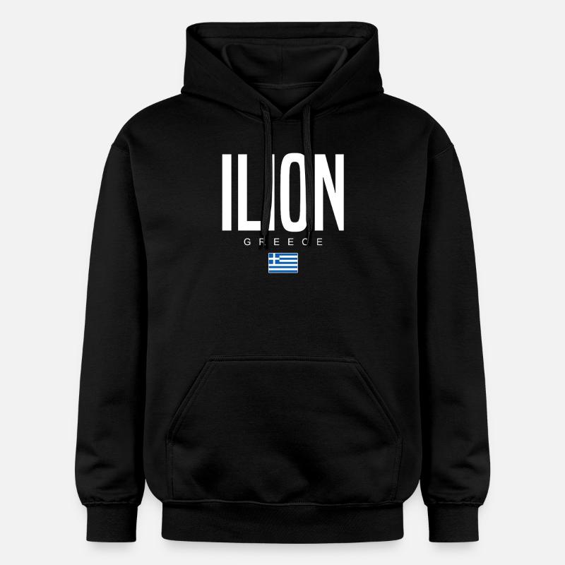 Ilion, Grèce - Sweat à capuche Softstyle® Gildan Unisexe - noir
