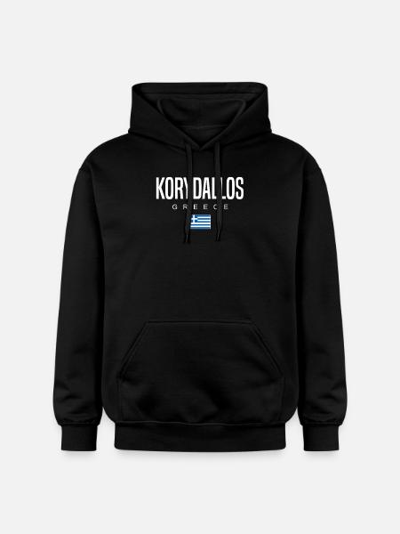 Korydallos, Greece - Gildan Unisex Softstyle® Midweight Hoodie - black