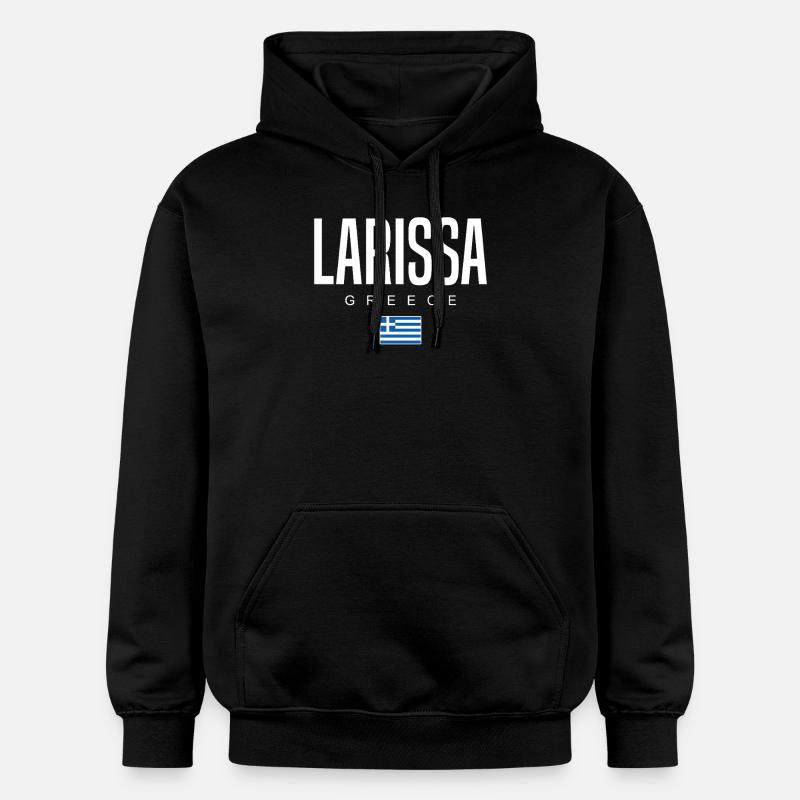 Larissa, Grèce - Sweat à capuche Softstyle® Gildan Unisexe - noir