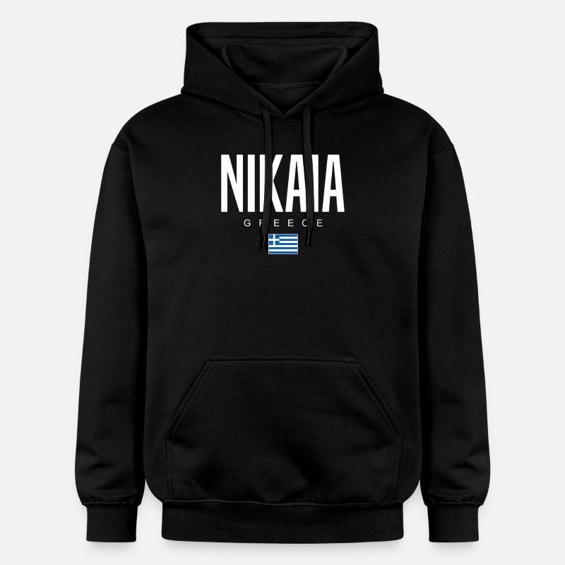 Nikaia, Grèce - Sweat à capuche Softstyle® Gildan Unisexe - noir