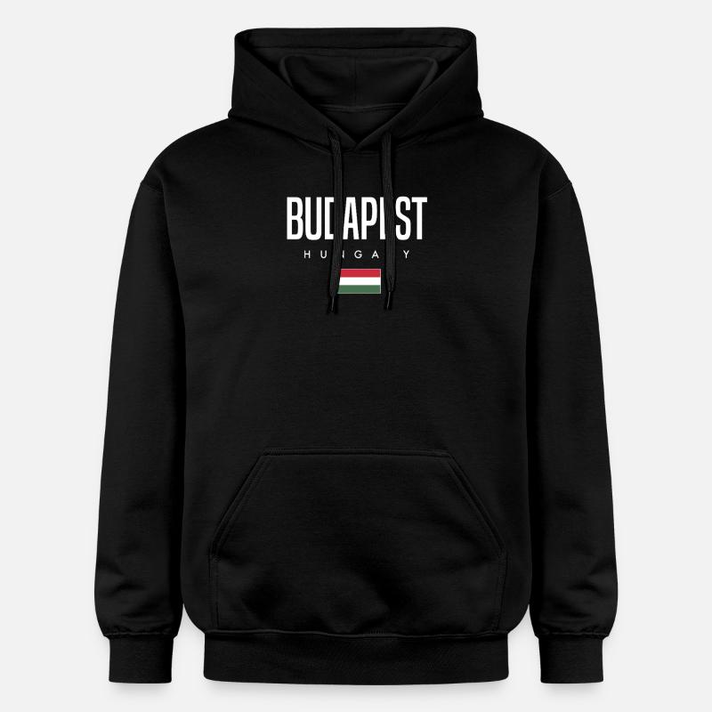 Budapest, Hongrie - Sweat à capuche Softstyle® Gildan Unisexe - noir