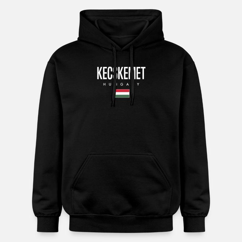 Kecskemet, Hongrie - Sweat à capuche Softstyle® Gildan Unisexe - noir