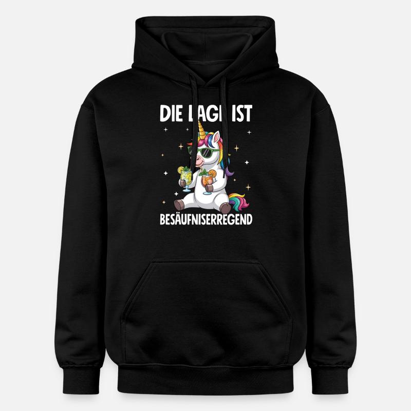 La situation est l’ivresse - Sweat à capuche Softstyle® Gildan Unisexe - noir