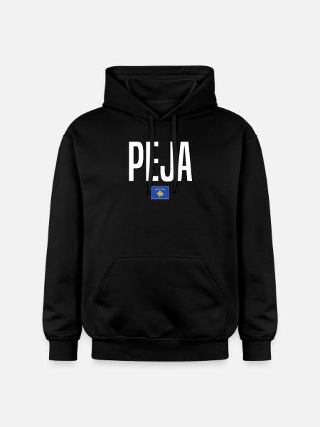 Peja, Kosovo - Gildan Unisex Softstyle® Midweight Hoodie - black