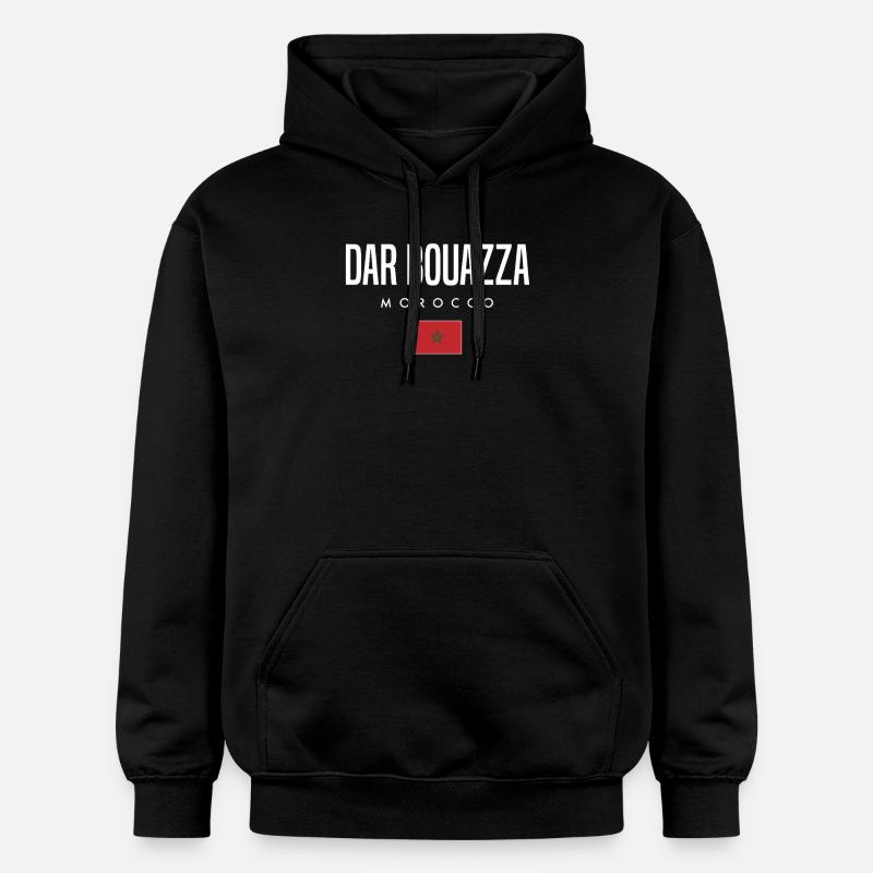 Dar Bouazza, Maroc - Sweat à capuche Softstyle® Gildan Unisexe - noir