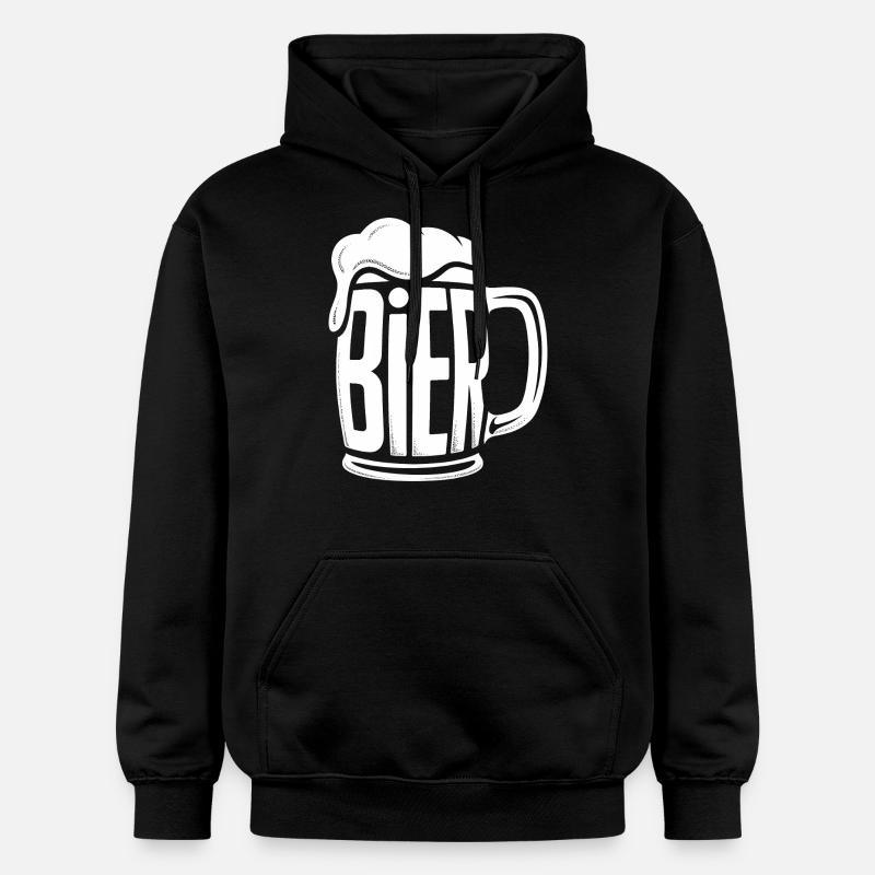Bière - Logo drôle d’alcool - Sweat à capuche Softstyle® Gildan Unisexe - noir