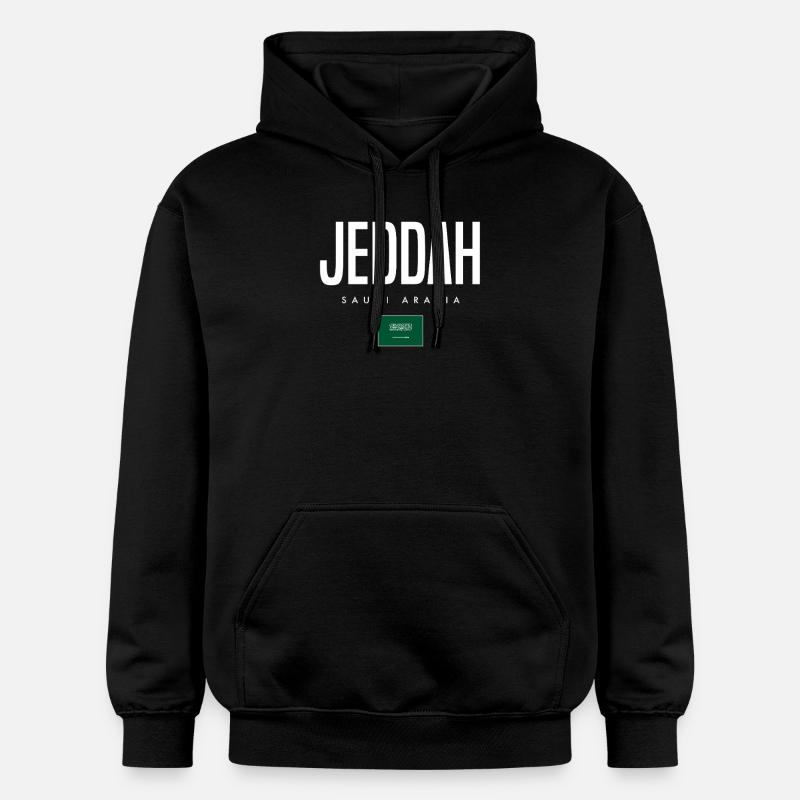 Djeddah, Arabie saoudite - Sweat à capuche Softstyle® Gildan Unisexe - noir