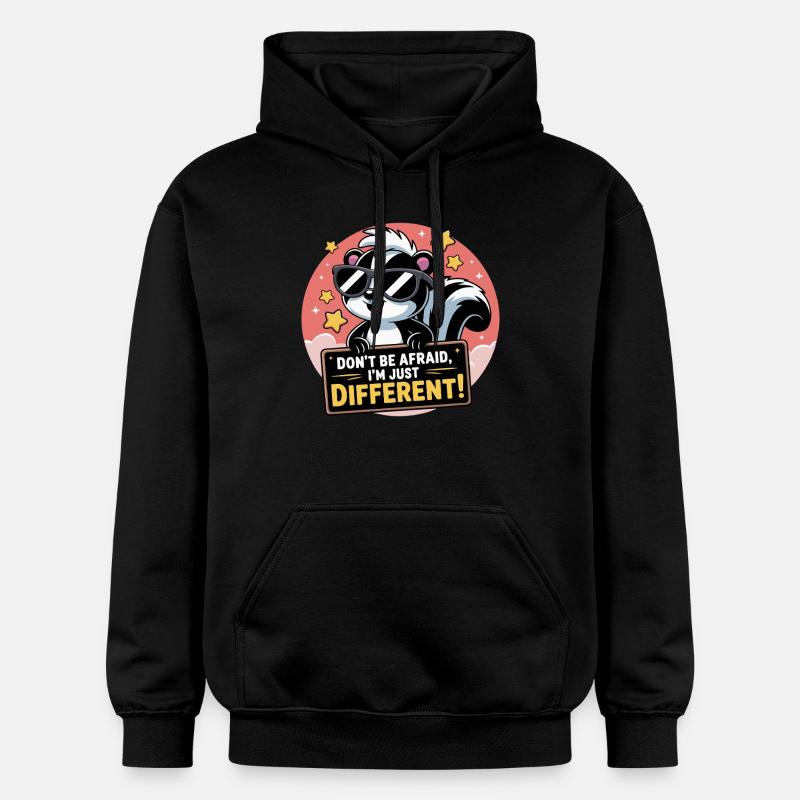 LES MOUFFETTES N’ONT PAS PEUR - Sweat à capuche Softstyle® Gildan Unisexe - noir