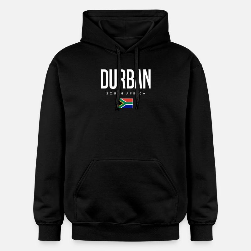 Durban, Afrique du Sud - Sweat à capuche Softstyle® Gildan Unisexe - noir